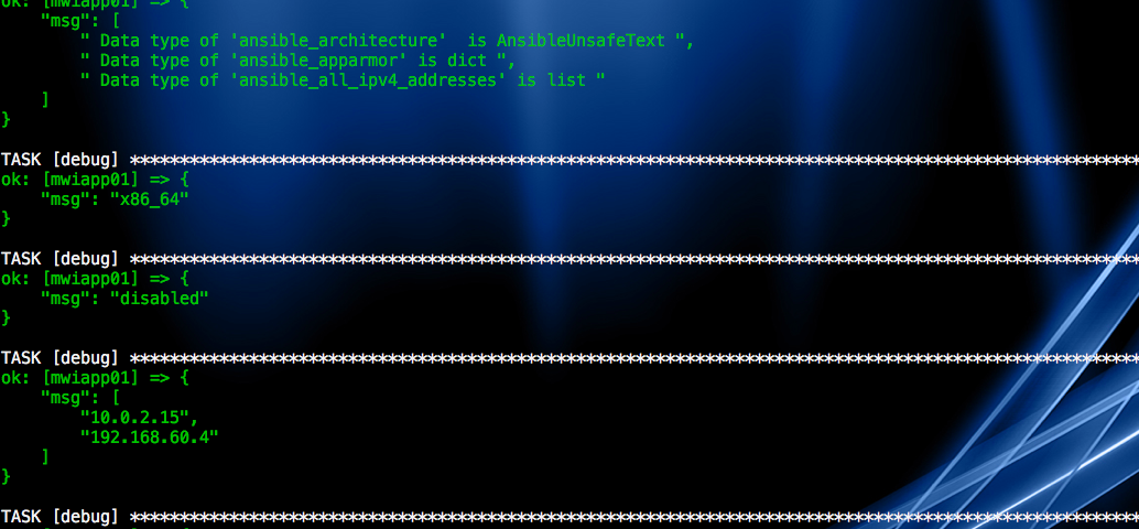 How to access the variables in ansible