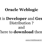weblogic Developer vs Generic Distribution