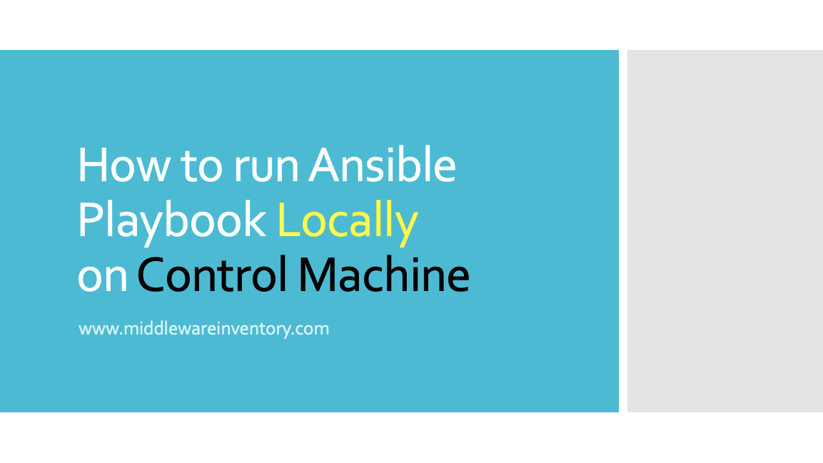 How to Run Ansible Playbook Locally | Devops Junction