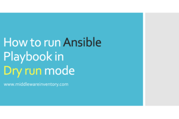 Ansible Dry run