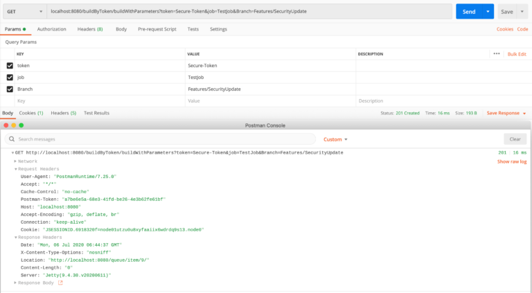 Jenkins Remote Build Trigger - Build Jobs with URL and Token