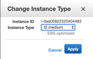 AWS change instance type