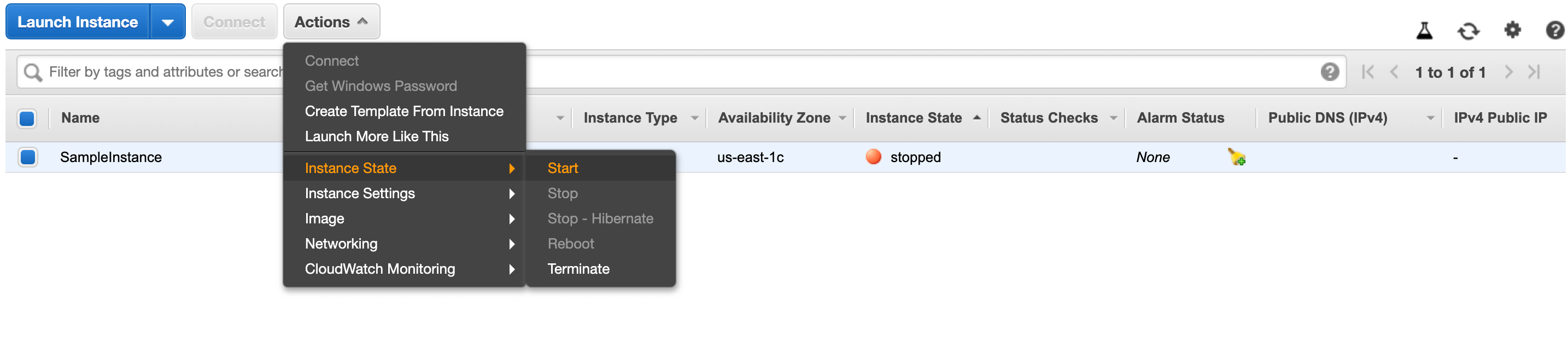 AWS change instance type