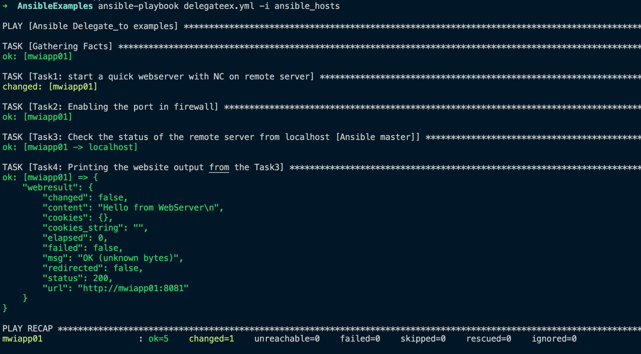 Ansible delegate_to Examples - Run task on specific host  Devops Junc