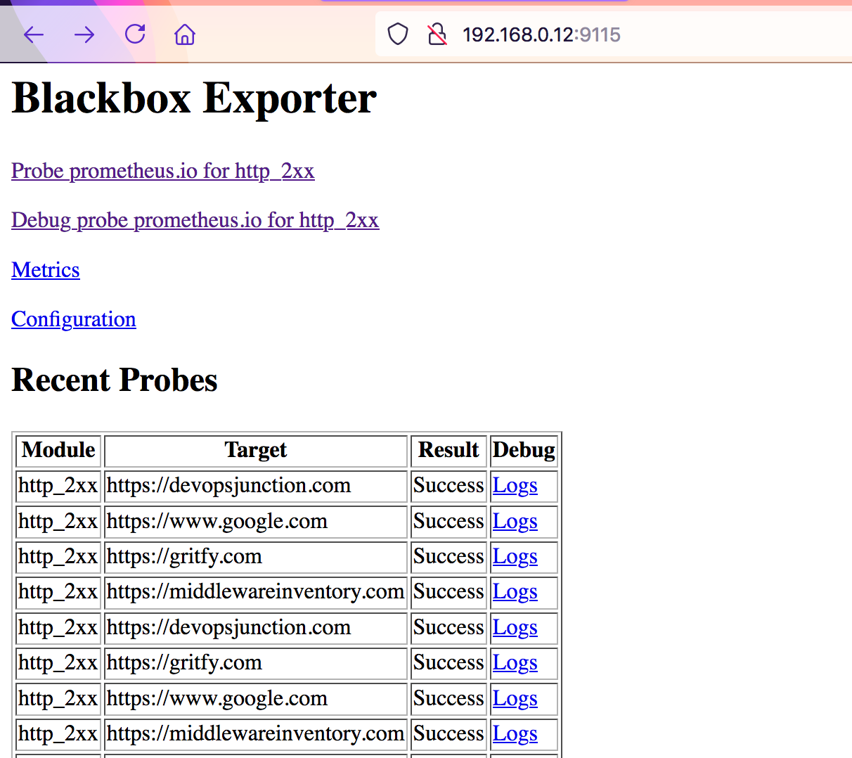 blackbox exporter