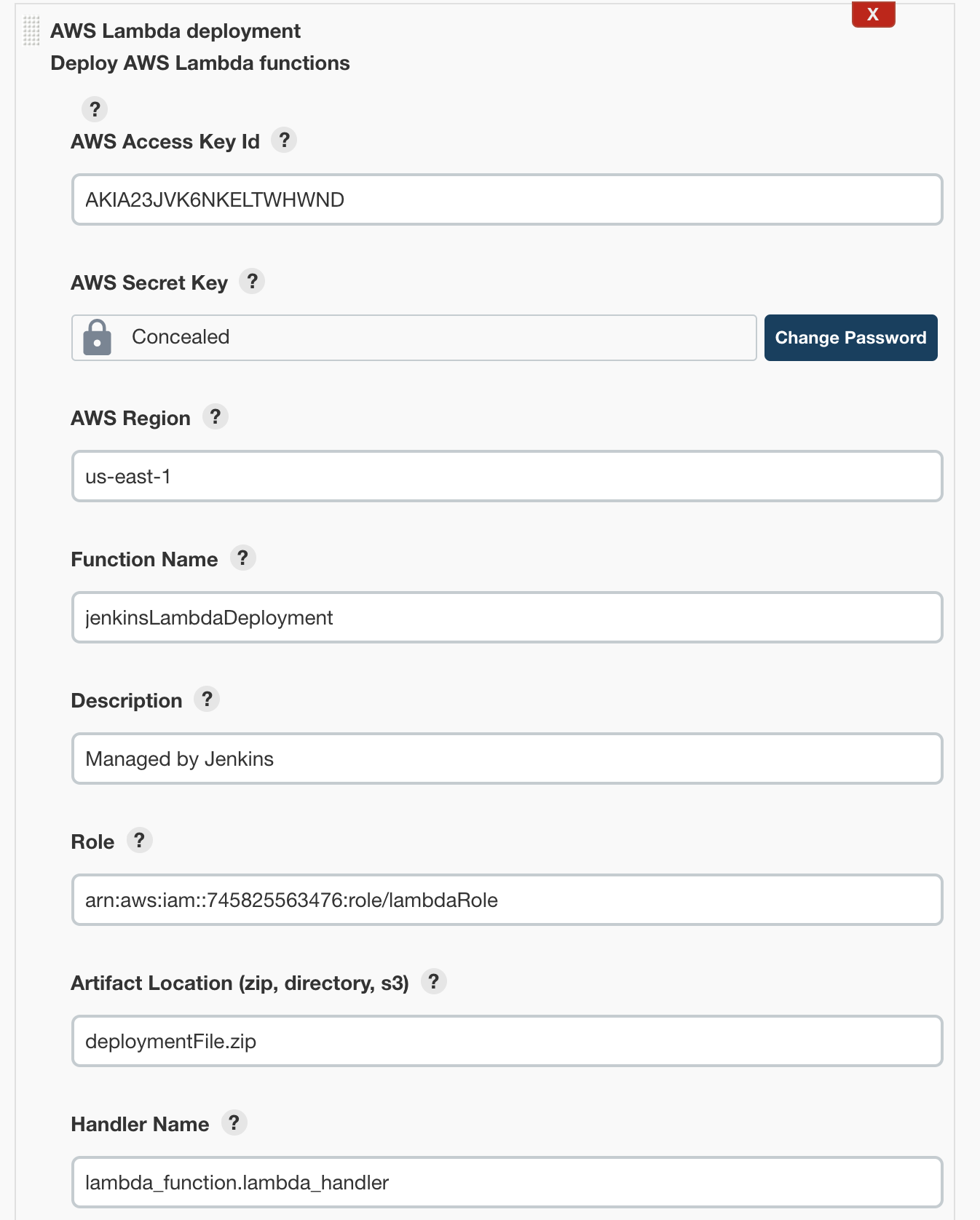 AWS Lambda Configuration