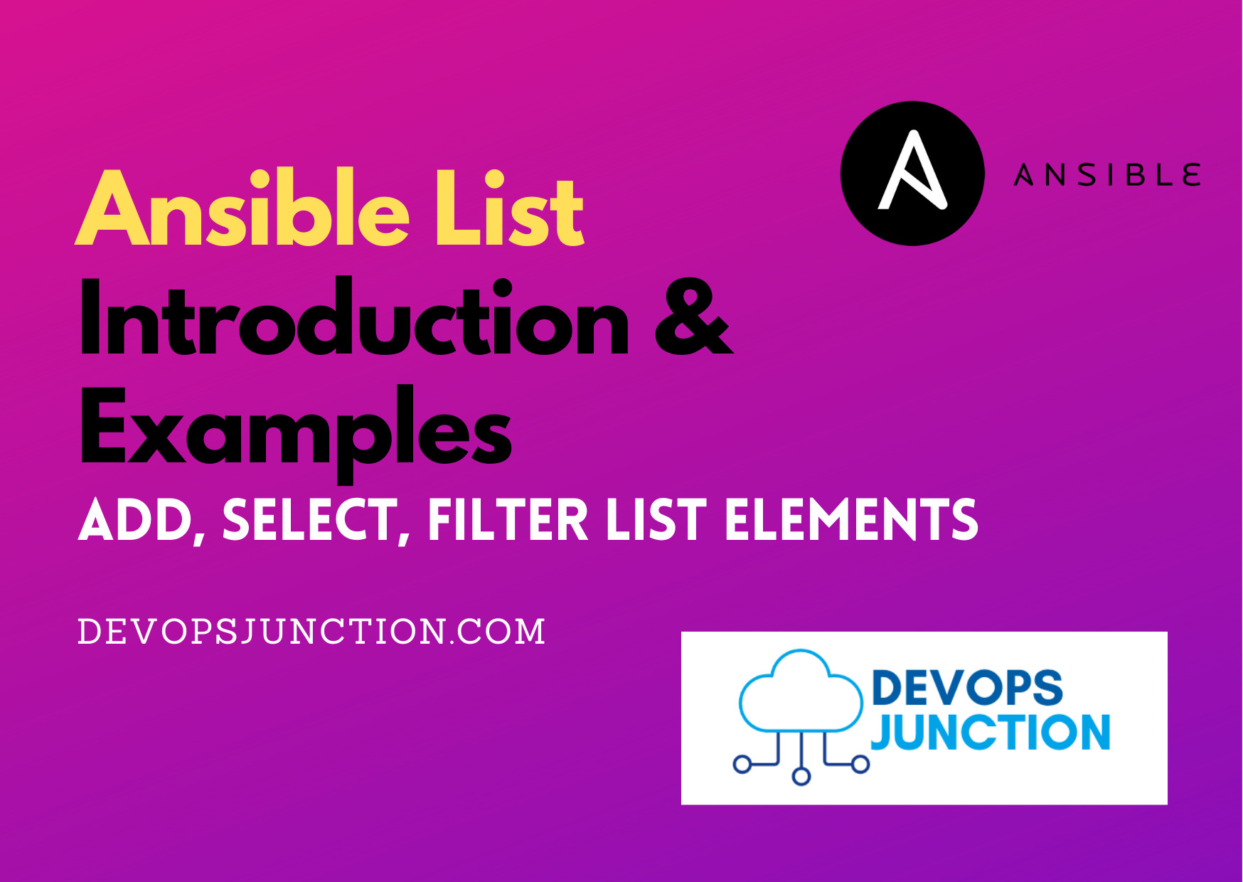 Ansible List Examples - How to create and append items to List
