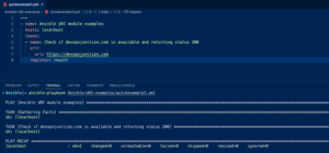 ansible uri unknown url type