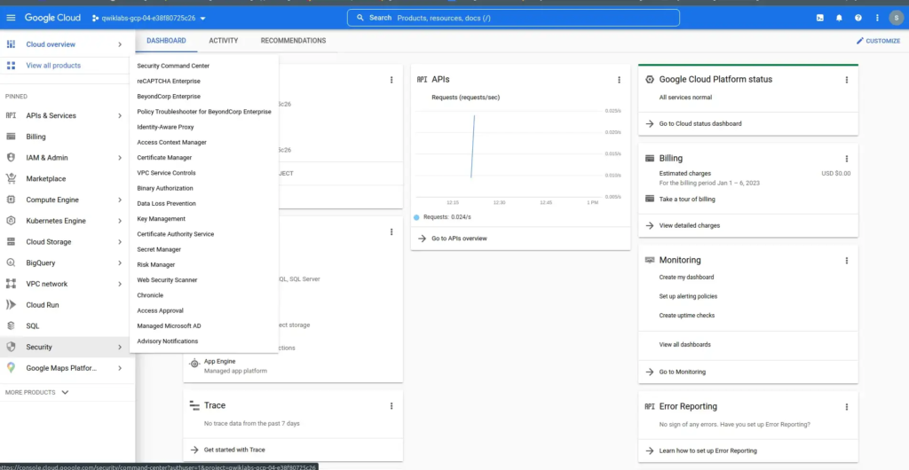 Google cloud Lamp stack