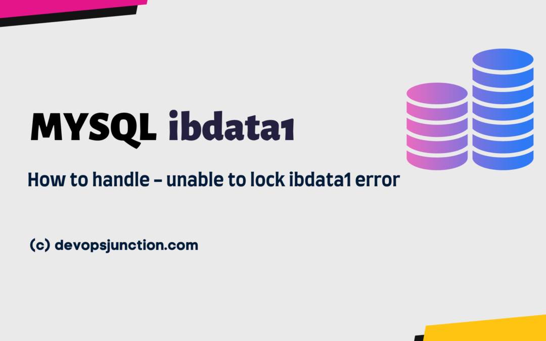 How to handle InnoDB: Unable to lock ibdata1 error - MYSQL